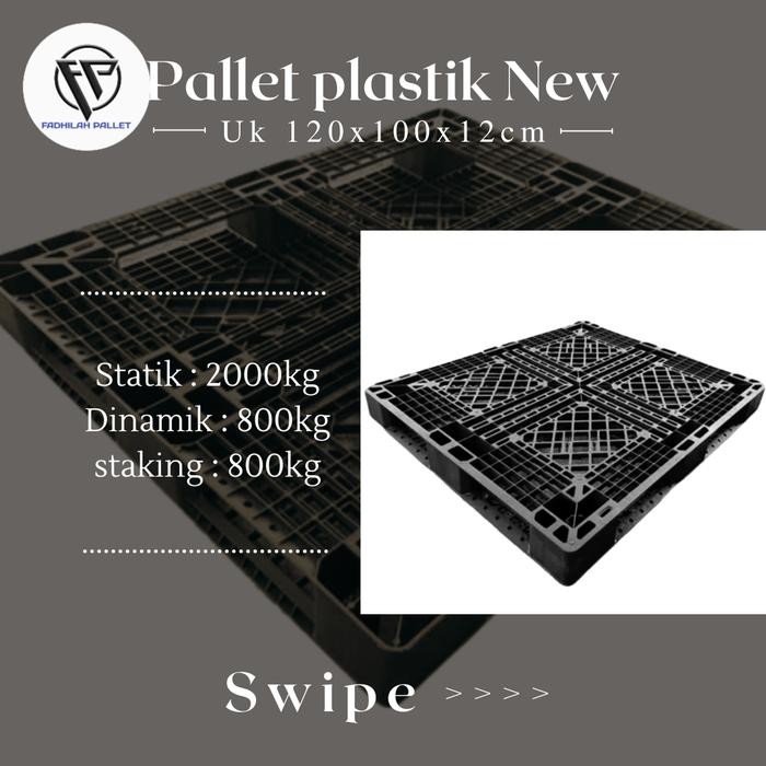

TERLARIS PALLET PLASTIK BARU 120x100x12cm PALLET PLASTIK NEW TATAKAN BARANG DI GUDANG