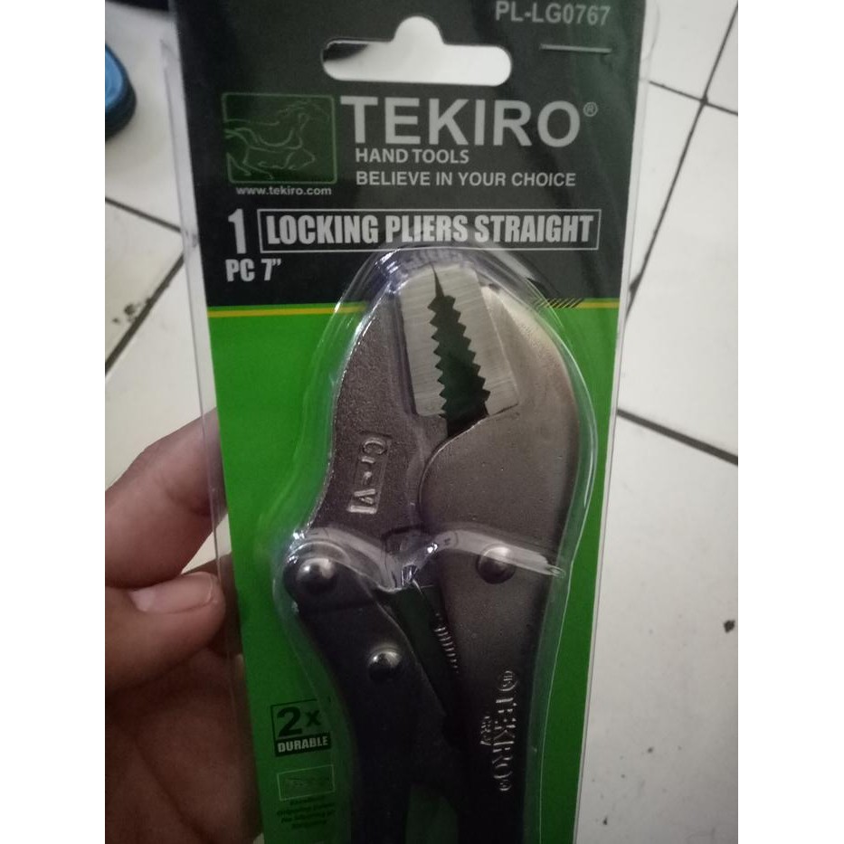 TANG BUAYA TEKIRO VICE GRIP TANG STEL SETEL TEKIRO 7" TANG JEPIT