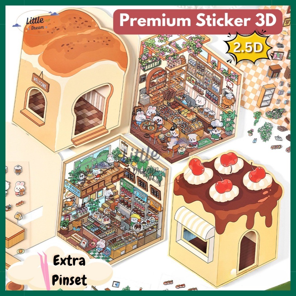 

UM1 STICKER 2.5 D VIRAL Premium Decoration Creative Mainan Anak Lucu Korea Satisfying Hobi Cute