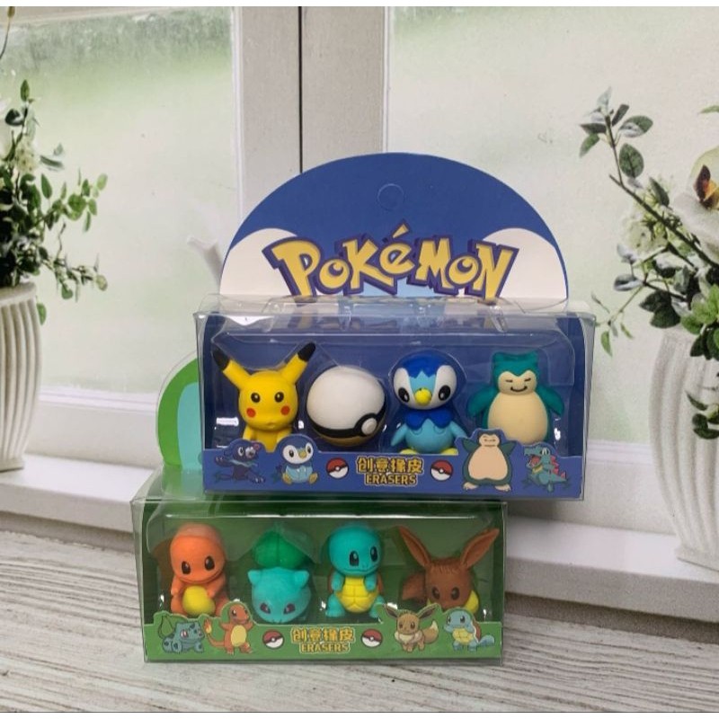 

UM1 Penghapus Miniatur Pokemon 1 Set Isi 4 Pcs Penghapus Lucu Alat Tulis Murah Kekinian