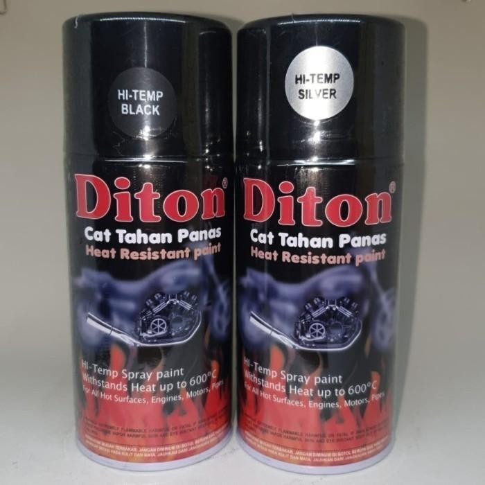 [rdd] - Cat Pilox DITON Knalpot Anti Panas HiTemp Hi Temp Black & Silver