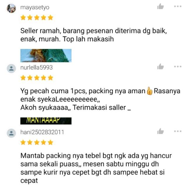

AYOOOLLARIZSS!! Rengginang (isi 30 Pcs) Terasi, Bawang, Ketan Item Asli Bogor - Duo Bocil Snack