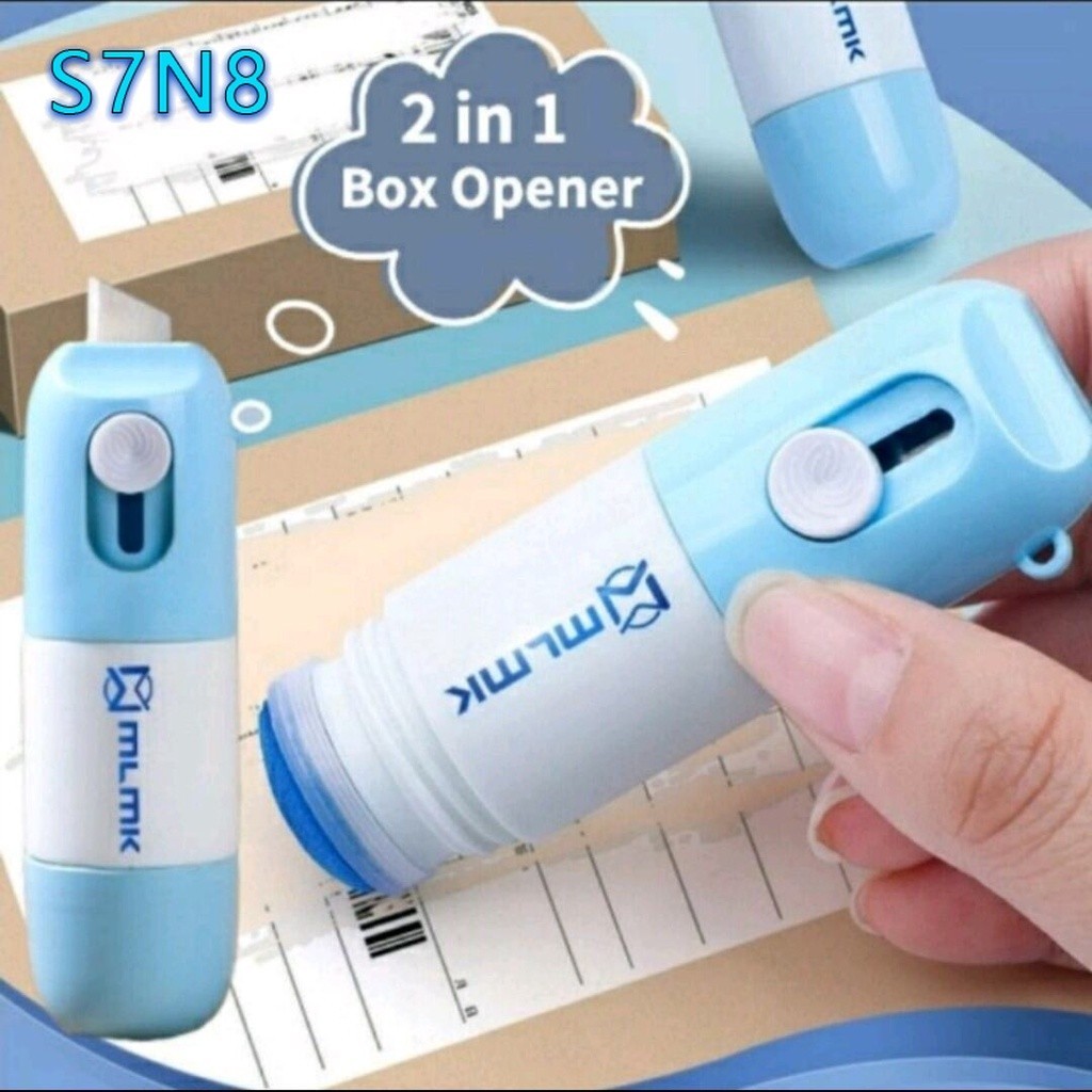 

UM1 Box Opener Roller Stamp Cutter / Pembuka dan Penghapus Resi Paket-Vatin_Shop
