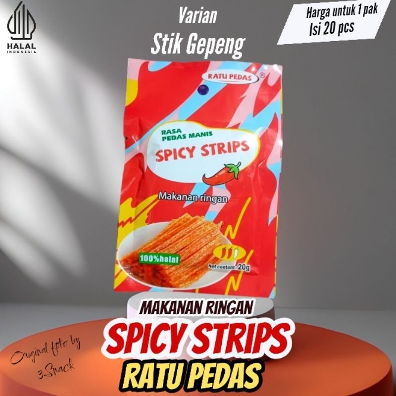 

AYOOOLLARIZSS!! [ NEW ] 1 PAK RATU PEDAS SPICY STRIPS ISI 20