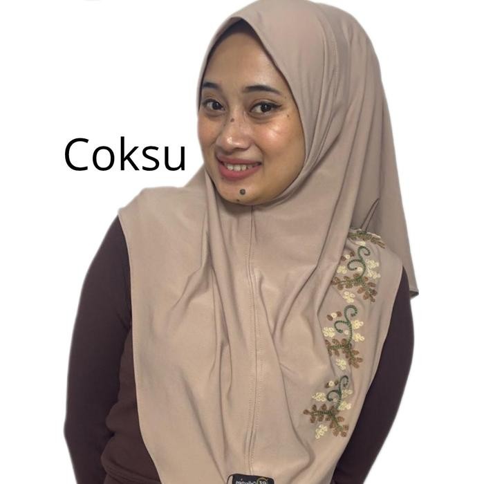 Nayyir- HIJAB MALAY INSTAN SULAM ,KERUDUNG BERGO INSTAN SULAM SIZE M
