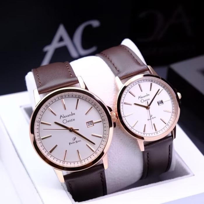 Jam Tangan Couple Alexandre Christie Ac1014 Ac 1014 Asli 100%