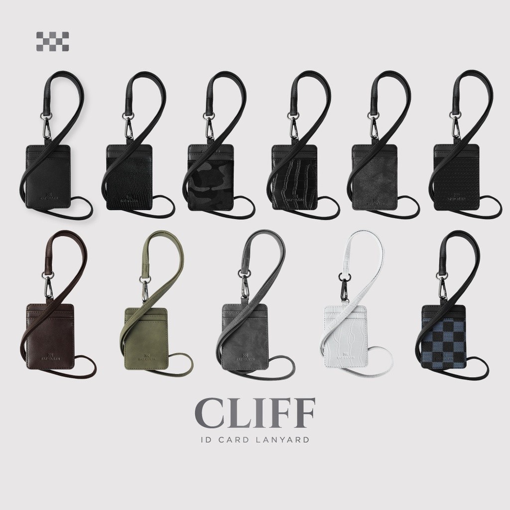 

Ray Clyn - ID Card Lanyard / Name Tag / Lanyard ID Cardholder Kulit / Gantungan Kartu ID