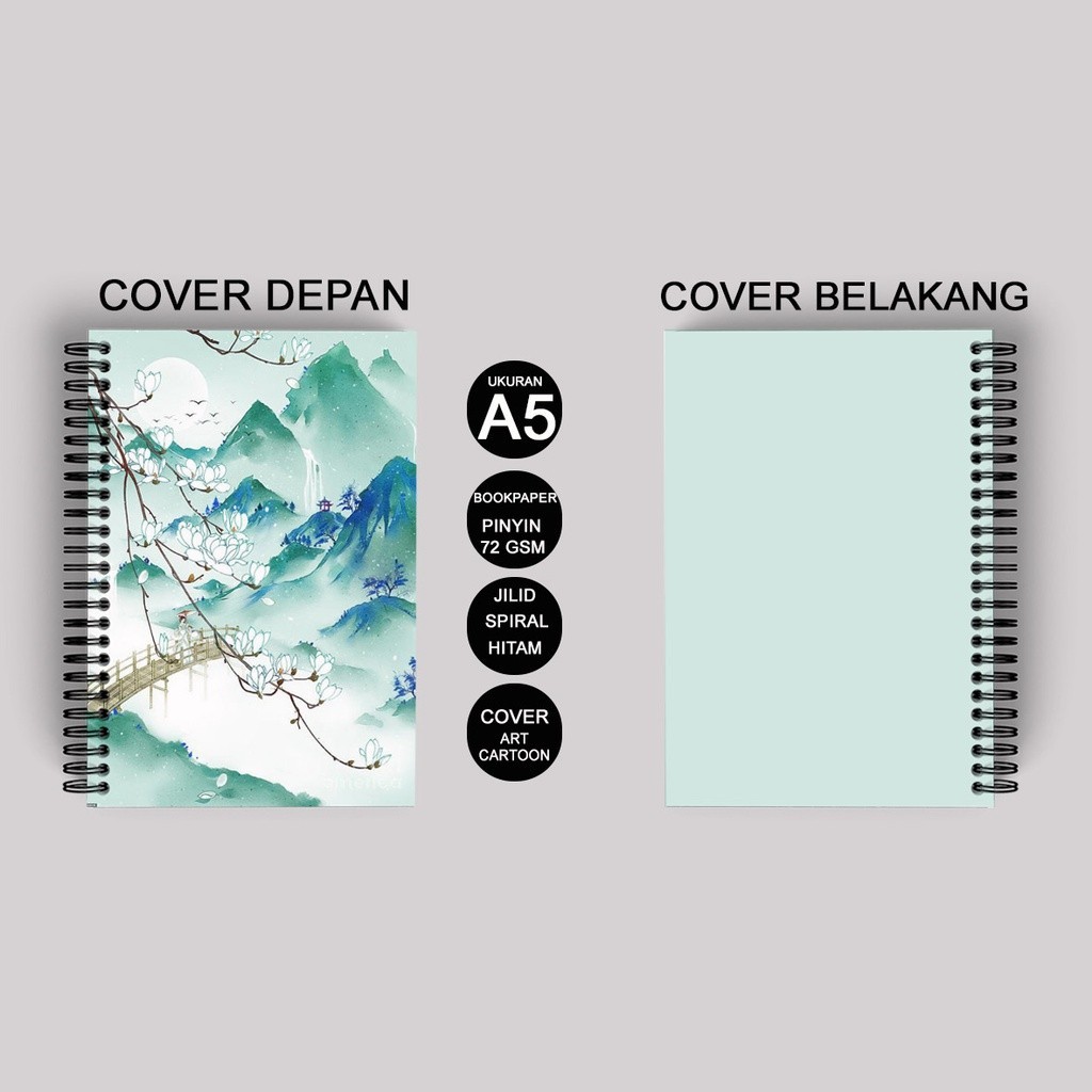 

UM1 Notebook Buku Pinyin Mandarin Chinese Bookpaper Termurah Spiral Kawat
