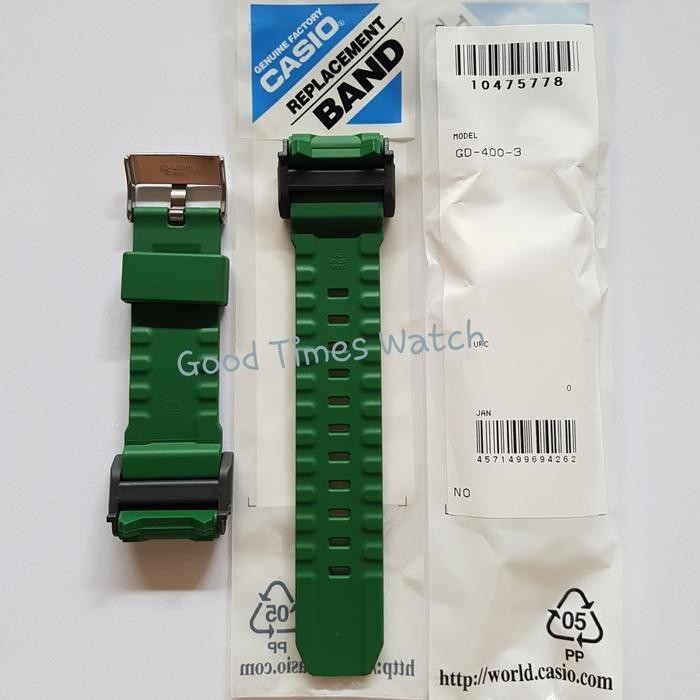 Mantab Strap G-Shock Gd-400-3 Gd 400 Casio Original