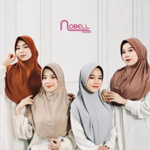 murah- HIJAB BERGO SIZE L NOBELL SERUT PREMIUM