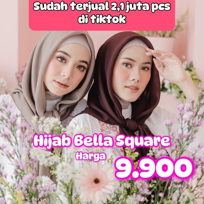 murah- RIFANYHIJAB Bella square hijab segiempat pollycotton
