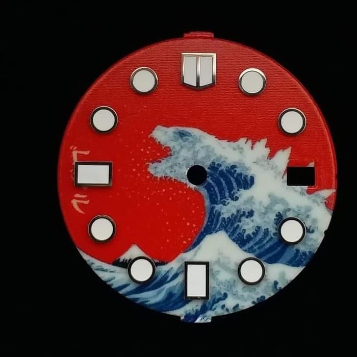 Paling Berkualitas Seiko Red Godzilla Full Lumed Kanagawa Dial Skx Srp Sumo Turtle