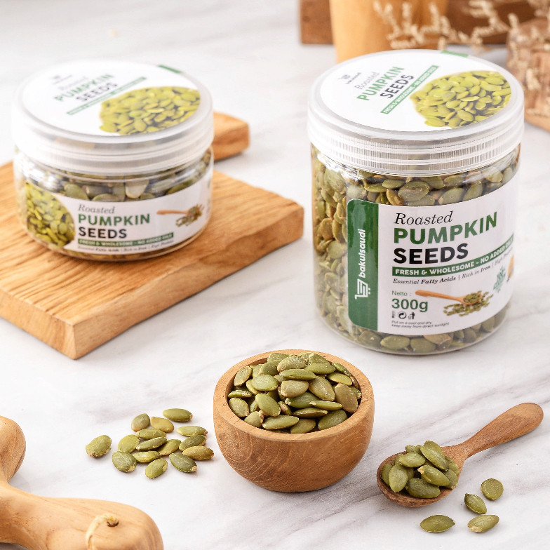 

Dapur Joglo Organic Roasted Pumpkin Seed Seeds Premium / Biji Labu Panggang Organik