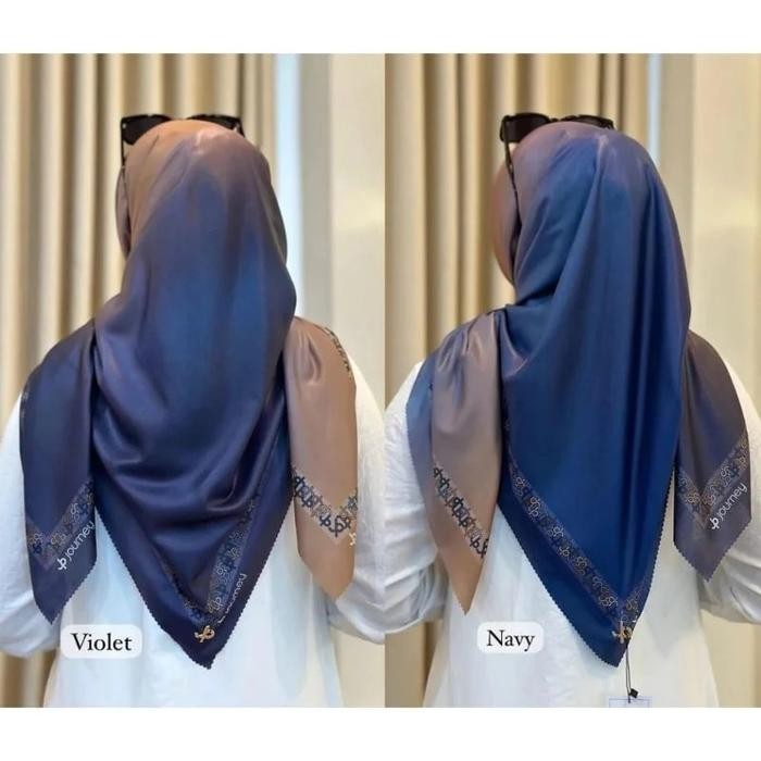 murah- Hijab segi empat motif jp gradasi new collection cici tiung/kerudung voal sublime uk