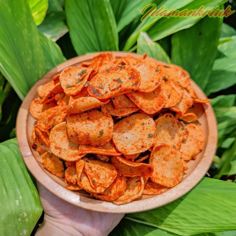 

Dapur Joglo Basreng Koin Sapi Balado Daun Jeruk 500G//Renyah