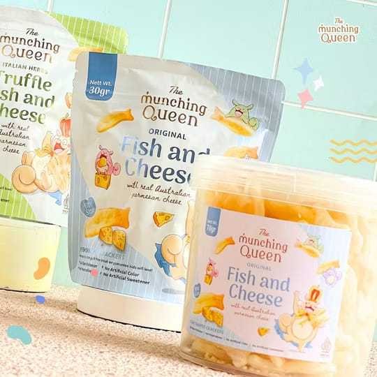 

Dapur Joglo Munching Queen Fish And Cheese Snack / Jajanan Sehat No Msg Kerupuk Keju