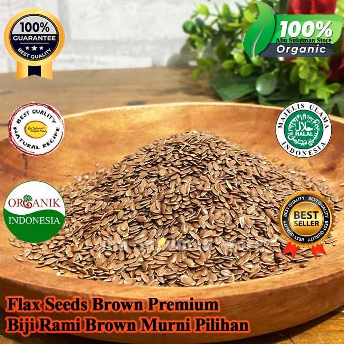 

Dapur Joglo Flaxseed Brown 1 Kg / Biji Rami 1 Kg Flax Seeds Coklat / Biji Rami Premium /Brown Flax