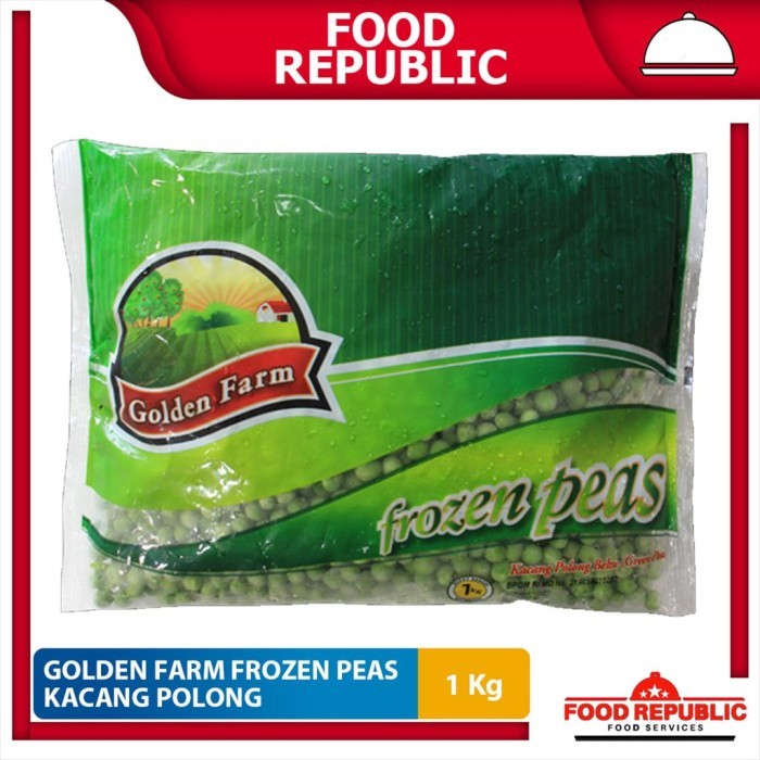 

EatFr3sh- Golden Farm Green Peas / Kacang Polong 1 KG Frozen Halal Praktis Sehat