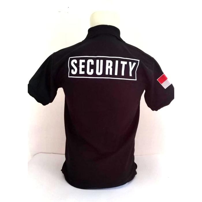 Ready Kaos Security - Kaos Security Logo Putih - Kaos Kerah Security Ready