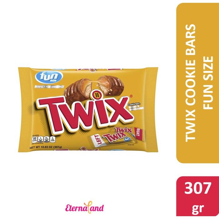 

EatFr3sh- Twix Cookie Bars Fun Size - cokelat karamel impor