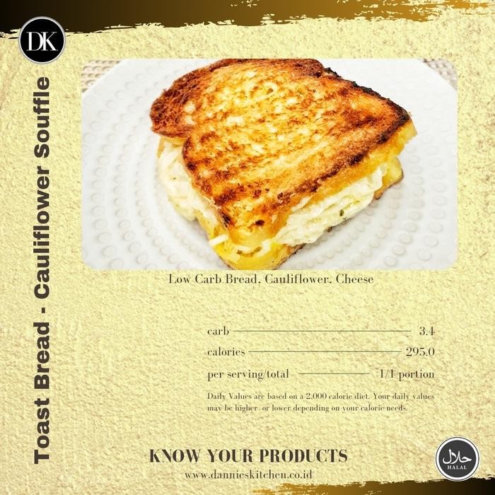 

EatFr3sh- Chessy Cauliflower Souffle - Toast Bread Keto Lowcarb