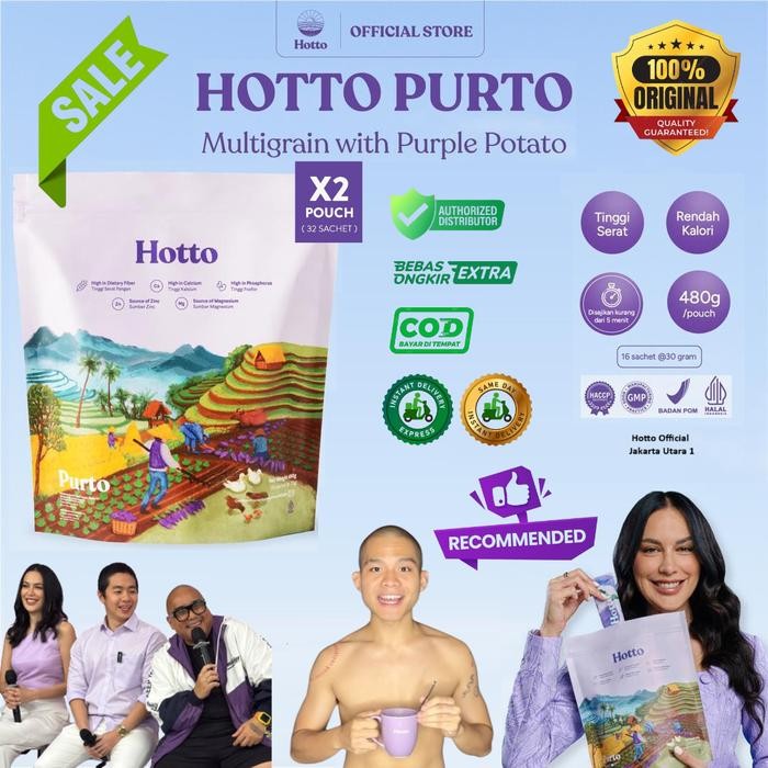 

EatFr3sh- HOTTO PURTO MULTIGRAIN - 2 POUCH (32 SACHET)