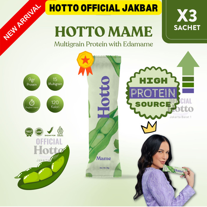 

EatFr3sh- NEW Hotto Mame Protein Multigrain (3 SACHET 90 GRAM) with EDAMAME