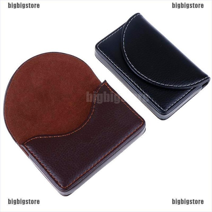 

Pocket Leather Name Business Card Id Card Credit Card Holder Case
