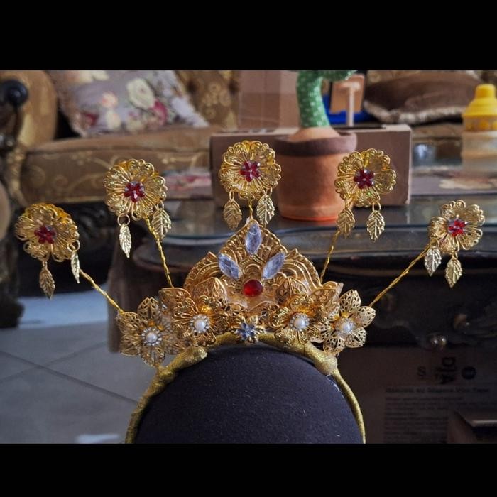 mahkota/bando sariayu untuk baju adat jawa/sunda anak-dewasa