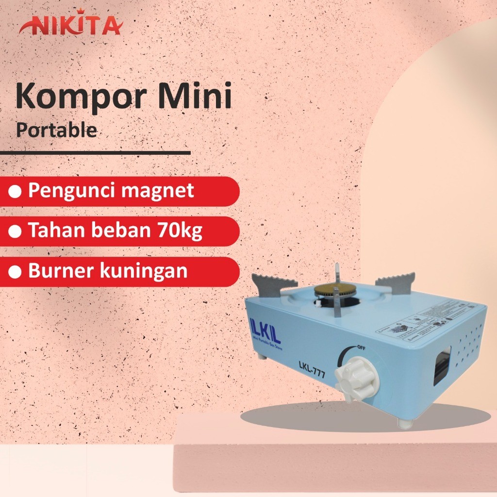 NIKITA Kompor Mini Portable Korea Kompor Camping Kompor Travel 1 Tungku