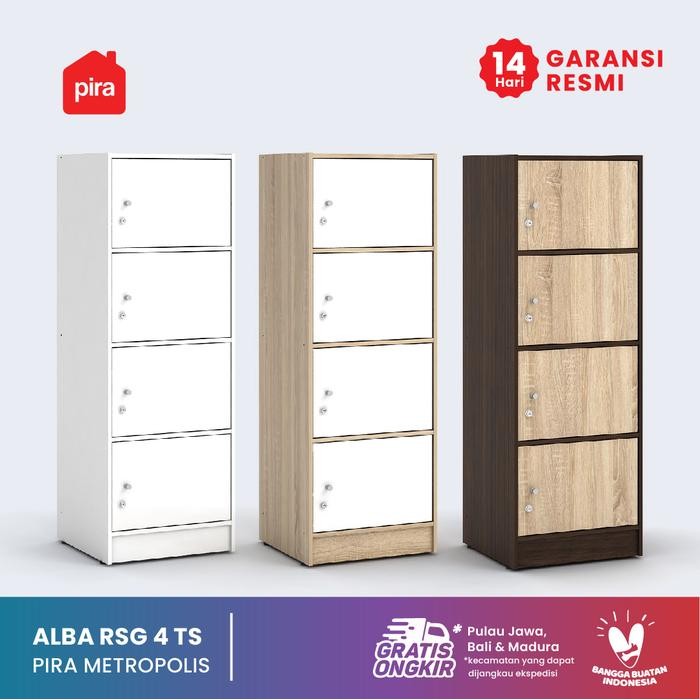 

No.OneBest- PIRA METROPOLIS - ALBA RSG 4 TS Lemari Susun / Bufet