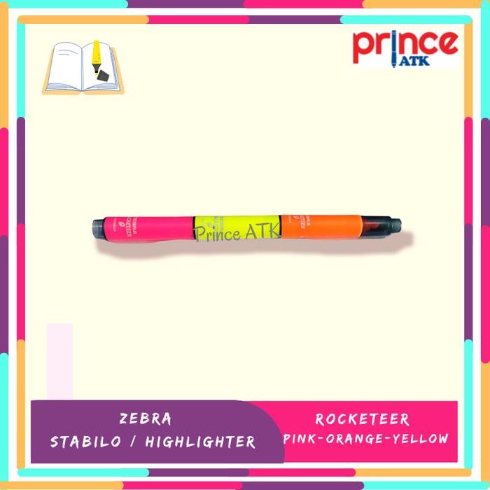 

No.OneBest- ZEBRA STABILO HIGHLIGHTER ROCKETEER 3 IN 1