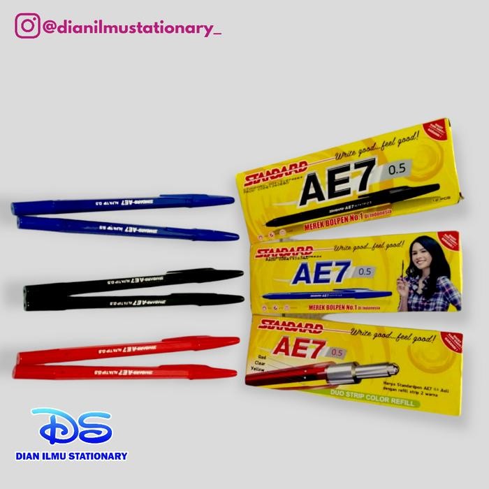 

No.OneBest- Pulpen Standard AE7 1 Pack 12 pcs