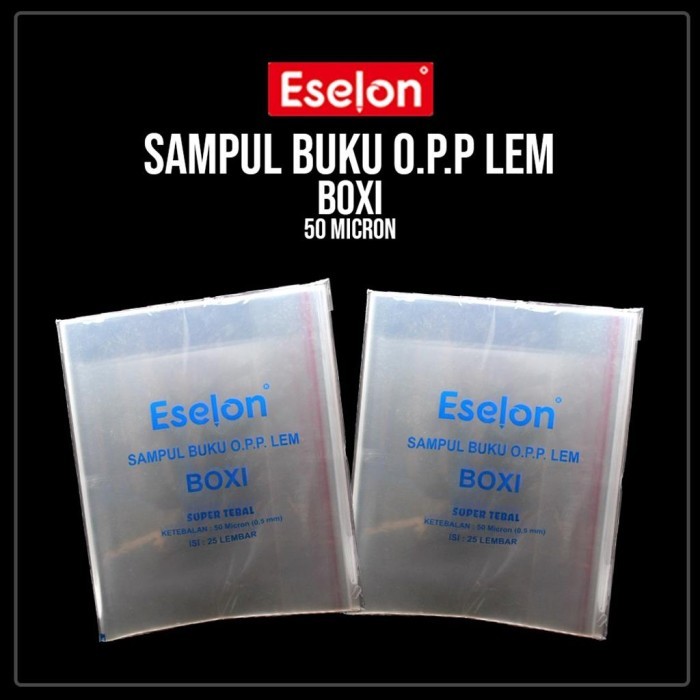 

No.OneBest- Sampul buku Eselon OPP Boxy 50 micron/Sampul Eselon