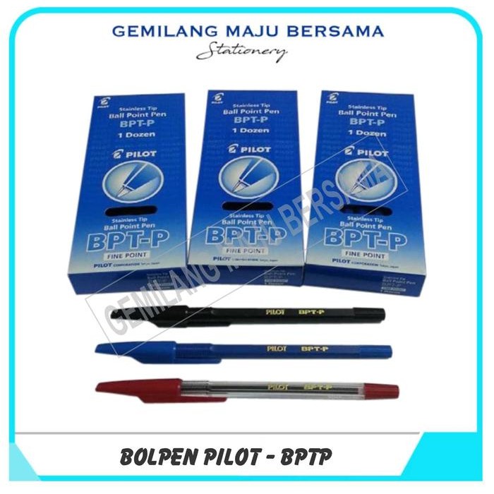 

No.OneBest- Bolpoint / Bolpen Pilot BPTP (Hitam/Biru/Merah)