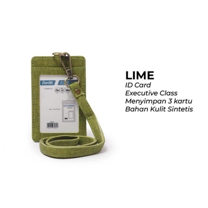 

No.OneBest- ID card/keplek bantex kulit+lanyard portrait 8869