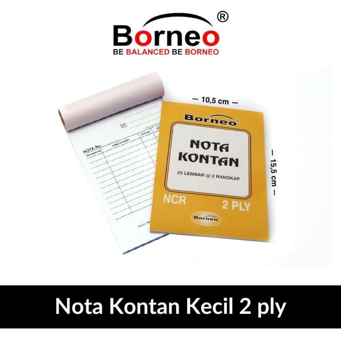 

No.OneBest- 10 BUKU - Nota Kontan Kecil - 2 Ply (25 Lbr)