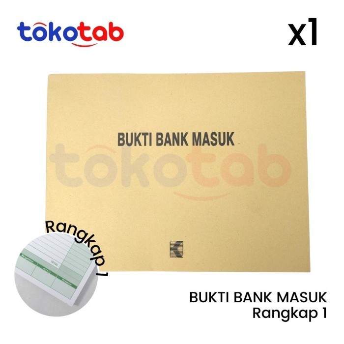 

No.OneBest- NG Studio - Bukti Bank Masuk Bank Keluar KURNIA 1Ply 1/2 Folio