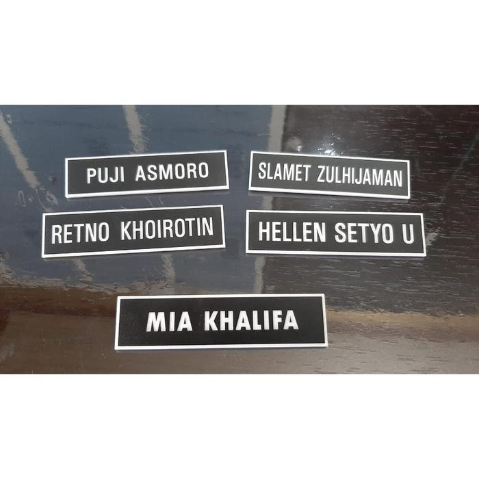 

No.OneBest- NAMA DADA MAGNET, NAMETAG , MODEL GRAFIR AKRILIK TERMURAH