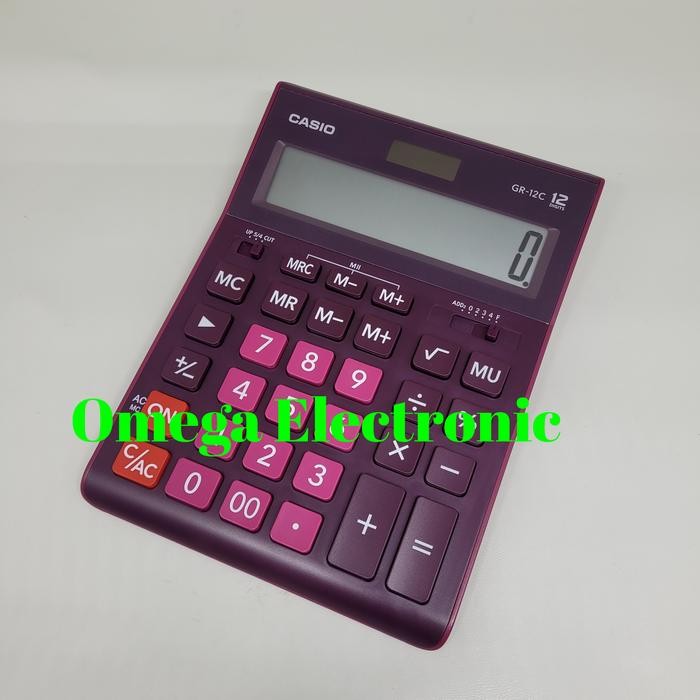 

Casio Gr-12C - Calculator Desktop Stylish Warna Warni 12 Digits Gr 12C