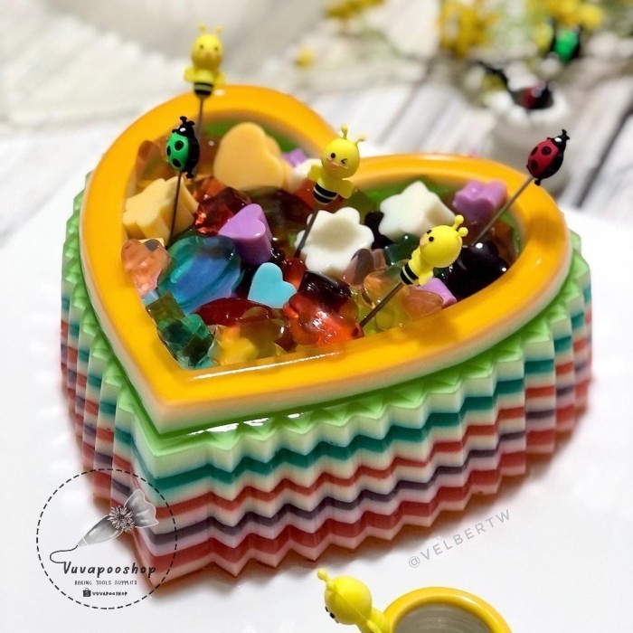 Cetakan Puding Unique Love / Cetakan Puding Hati / Cetakan Puding Love #Gratisongkir