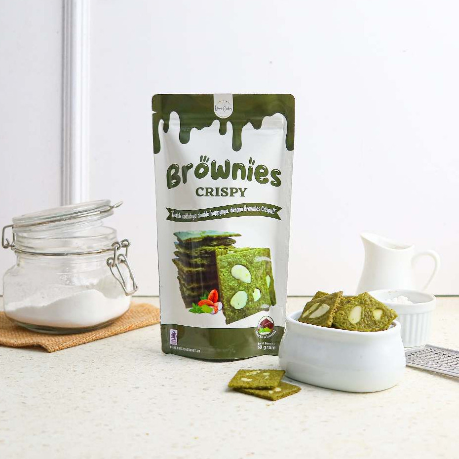 

Cemal Cemil Makyus Brownies Crispy Matcha/Cookies Brownies Almond (50 Gram)