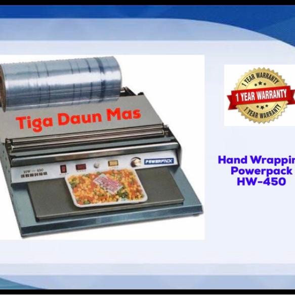 ready stok mesin plastik wrapping hw 450 / hand wrapping powerpack hw-450 original