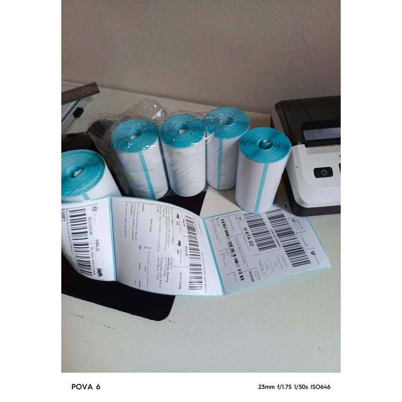 

UM1 Label Thermal 78x100 mm 78 x 100 core 0,5" 1/2 inch - 80x100 80mm 80 x 100