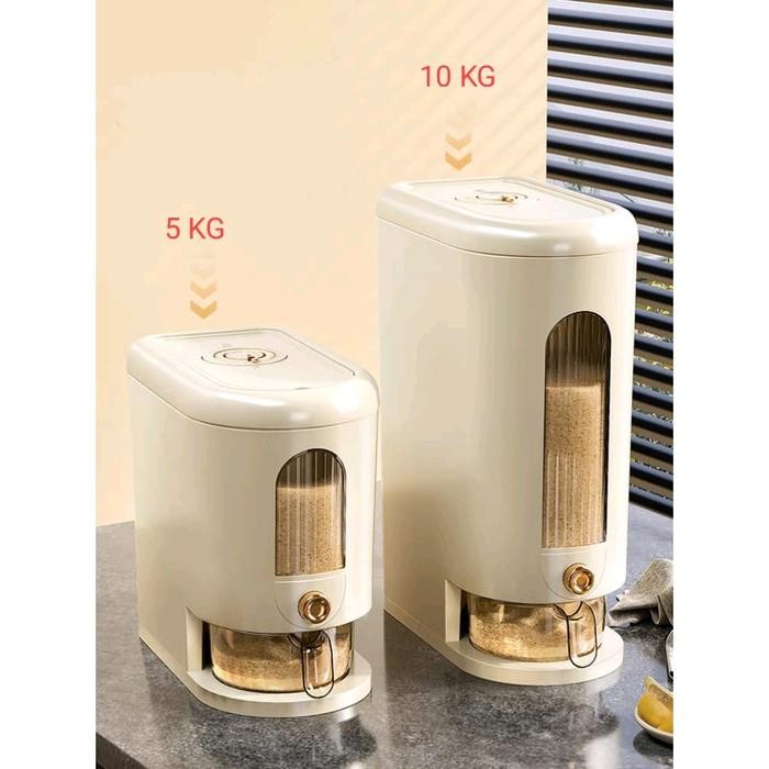 RICE DISPENCER AESTHETIC / TEMPAT BERAS ROSEGOLD / TEMPAT BERAS /