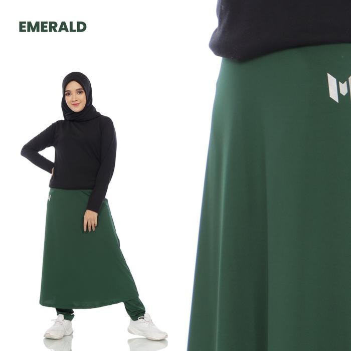 MUVAZ LAILA 80 - ROK OLAHRAGA WANITA POLA SEMI PAYUNG PANJANG 80 CM