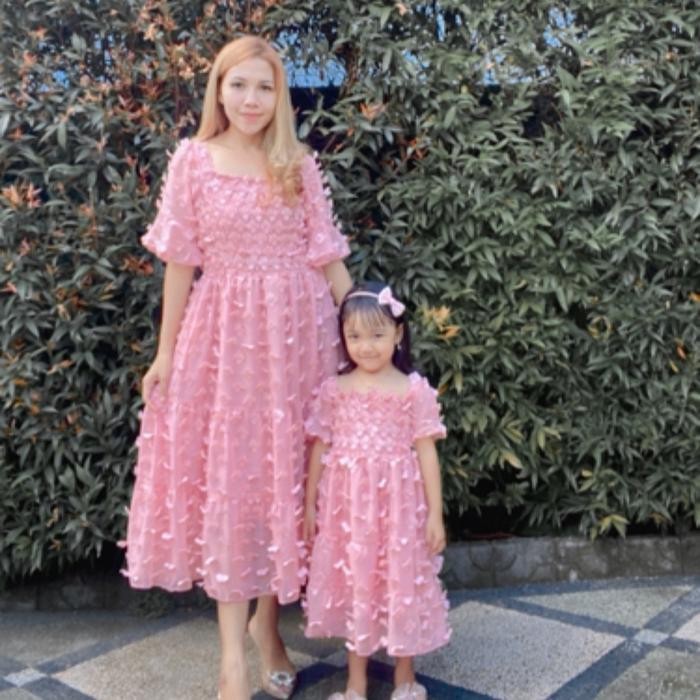 AuroraS - Raline Couple Dress Dress Ibu Dan Anak Dress Natal Terbaru