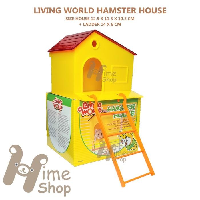 

Living World Hamster House with Step Ladder 61480 Rumah Hamster Tangga