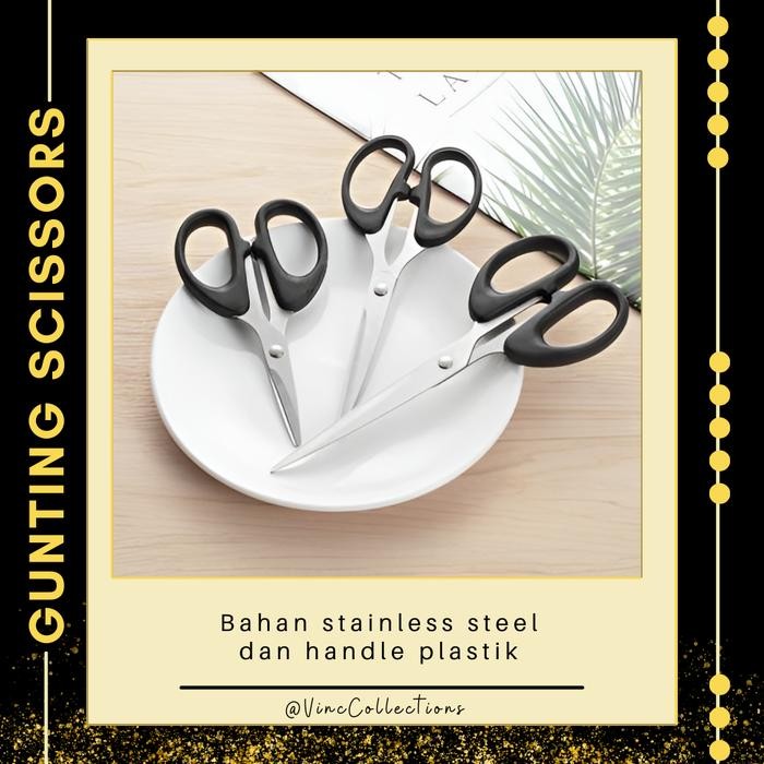 

Gunting Kantor Rumah Tangga Serbaguna Scissors / Alat Pemotong Kertas Multifungnsi / Gunting