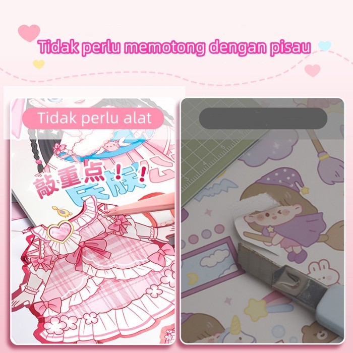

Buku Stiker Diy/ Stiker Dress Up Book/ Buku Sticker Diy Fashion Diary Bp Jadul Lucu Sticker Dress Up